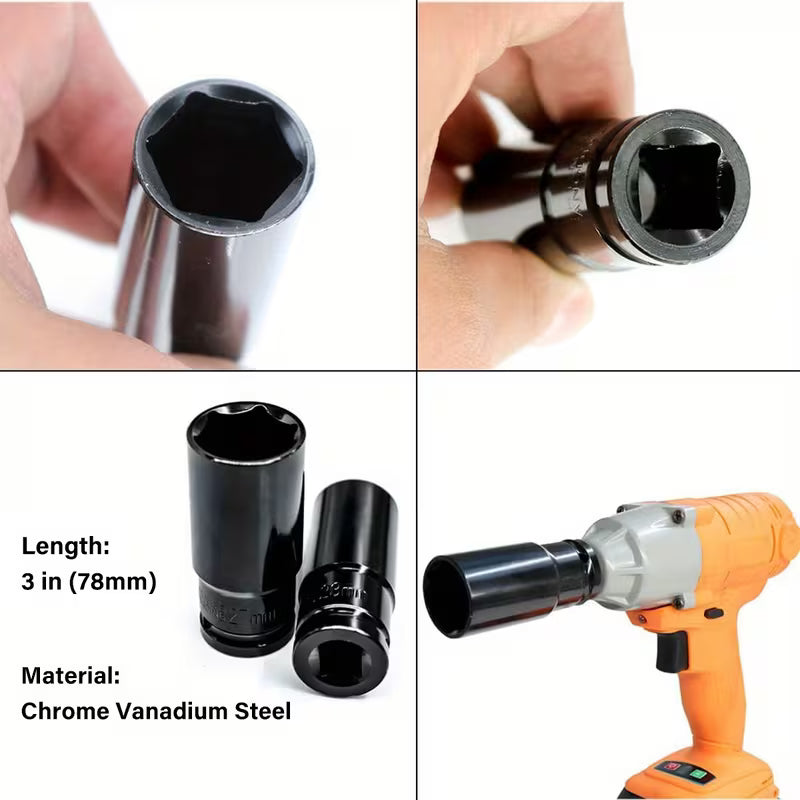 High-Performance 10-Piece Impact Socket Set for Heavy-Duty Applications - THE JIMMY STORE